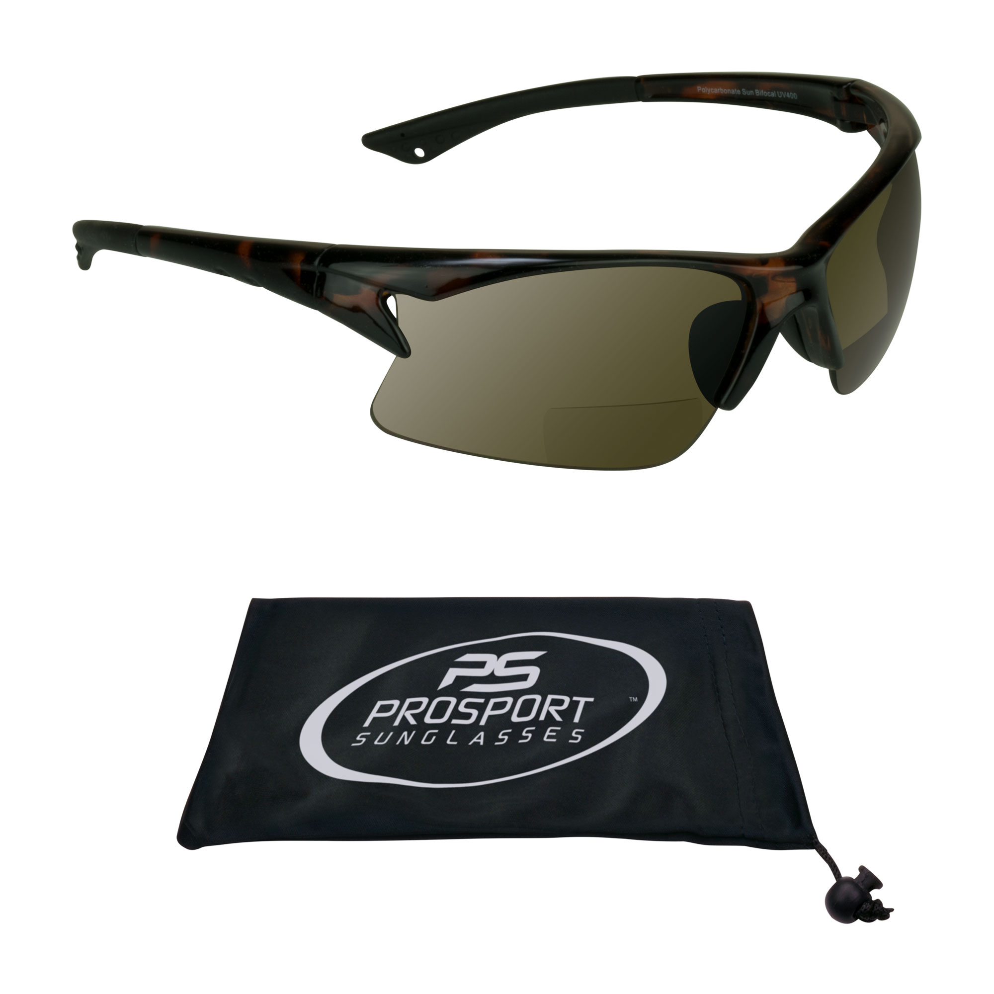 proSPORT Bifocal Sunglasses Readers Men Women For Cycling Running Fishing Golfing Riding and Driving - image 1 of 6