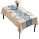 thumbnail image 5 of Mantel de PVC beige simple con deseos, resistente al agua y al aceite, mantel de viento, mantel de mesa, mantel de té, 5 of 6