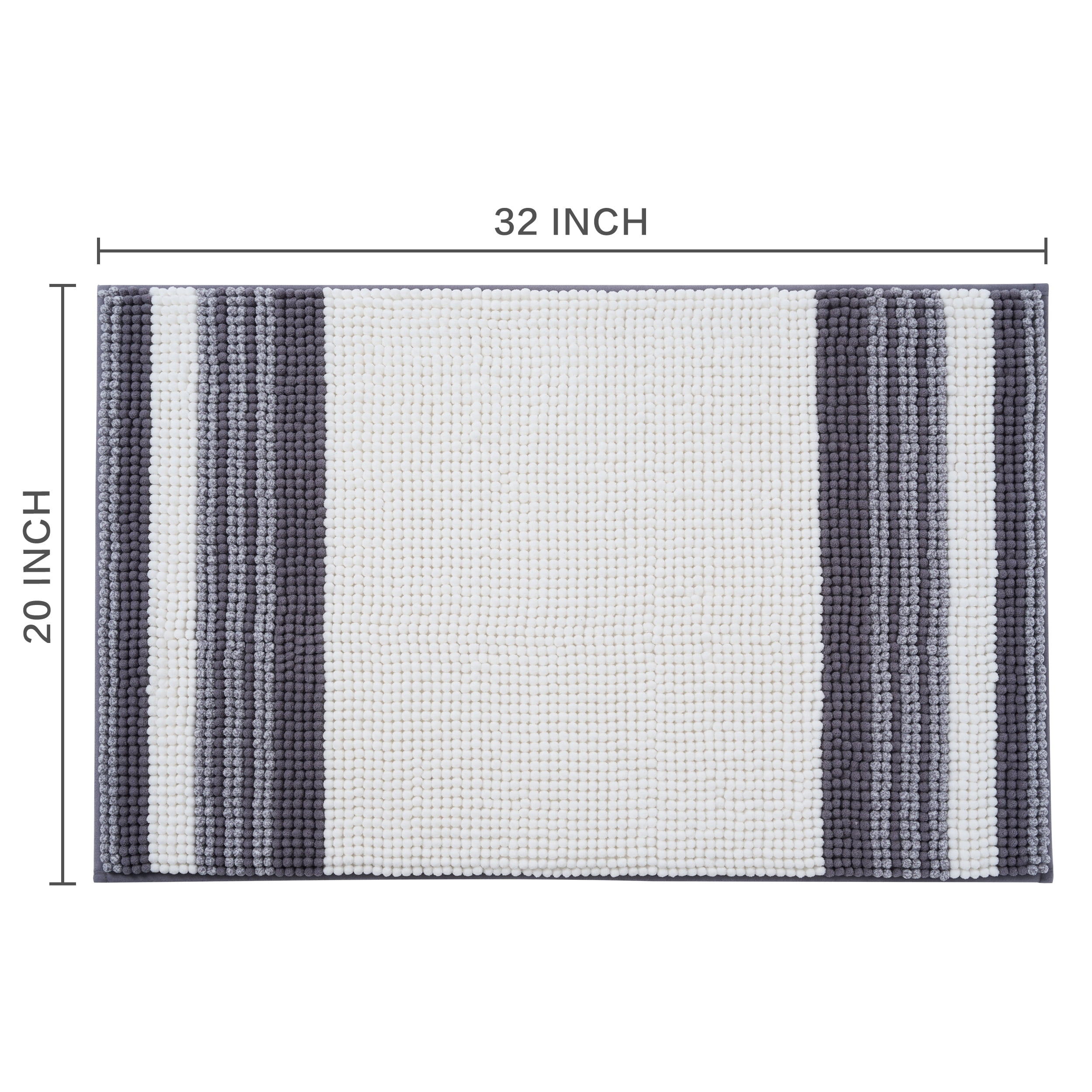 Mainstays Performance Foam Bath Rug, 20 in x 32 in, White