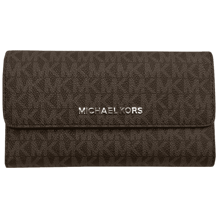 Michael Kors Jet Set Travel Large Trifold Signature PVC Wallet