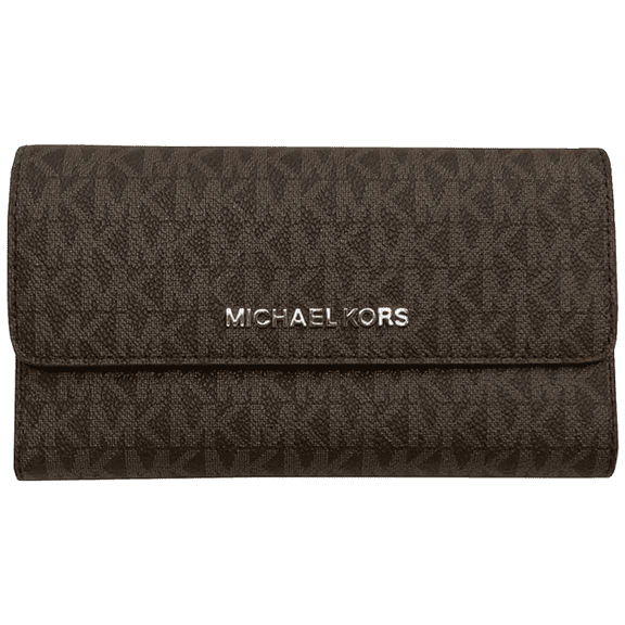 Michael Kors Jet Set Travel Large Trifold Signature PVC Wallet