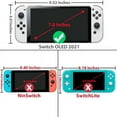 thumbnail image 2 of TJS [2 Pack] Screen Protector Tempered Glass for Nintendo Switch OLED Model 2021 [Works While Docking] - 0.3mm Thickness/Bubble Free/Ultra Clear/9H Hardness/Anti-Scratch/Anti-Fingerprint (Clear), 2 of 6