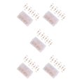 thumbnail image 2 of Seitruly 60 Pieces Transparent Rose Gold Push Wall Studs Flat-headed Calendar Map Photo Projects Office Craft Pin Tacks Home Type2 NO2, 2 of 6