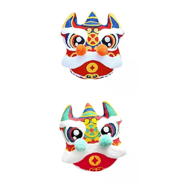 2x de Almohada León Cuadrado año Chino Silla Festiva de 42cm Colco Fundas de almohada
