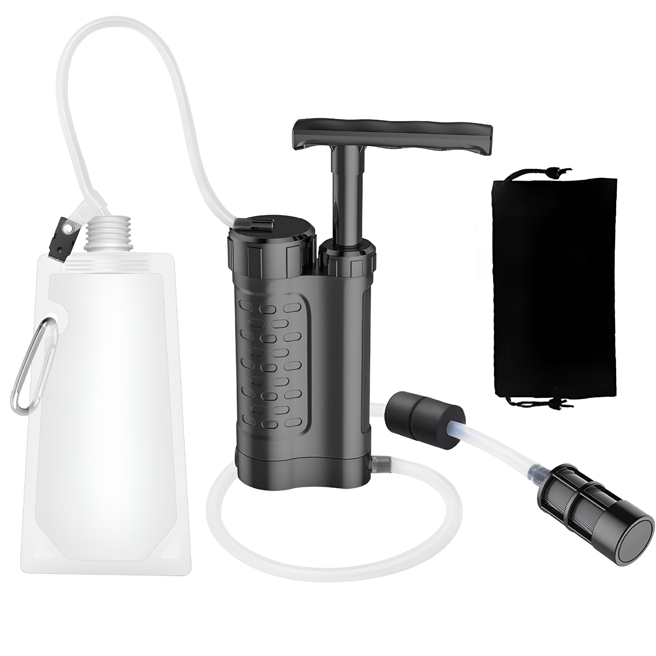 HIBIBUD 2026 New Portable Outdoor Water Purifier Filter with Straw for Survival Gear for Camping, Hiking, Backpacking, Emergency Preparedness, Outdoor Adventures
