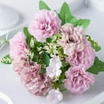 thumbnail image 2 of Mother's Day Simulation Flowers Carnations - 4.7x4.7x11.8in Silk Flower Bouquet | Wedding/Party/Home Decor (Multi-Color Hypoallergenic Indoor-Outdoor Centerpiece)​, 2 of 6