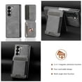 thumbnail image 3 of Allytechgroup 2 In 1 Magnetic Wallet Case for Samsung Galaxy Z Fold 6, Detachable Cards Holder [Build in Screen Protector] Stand PU Leather Classic Shockproof Wireless Charging Support Cover,Gray, 3 of 12