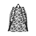thumbnail image 6 of Rocae Black White Halloween for Durable Canvas Backpack Leisure Large Bag Travel Rucksack Multi-function Backpack Small, 6 of 8