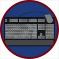 thumbnail image 1 of Joy Carpets Educational Keyboard Connection Blue/Gray Area Rug, 1 of 2