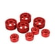 thumbnail image 1 of Nimomo Cubo de Rueda RC, Cubo de llanta de Rueda RC de aleación de Aluminio razonable para vehículos Modelo WPL Fj40 C14 C24 B14 B24 B16 B36 1/16(Rojo), 1 of 5