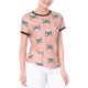 thumbnail image 5 of INSPIRE CHIC Camiseta de Ringer de Manga Corta con Estampado de Gatos de Mascota XS Rosa, 5 of 6