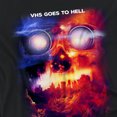 thumbnail image 2 of Popfunk VHS99 VHS Goes to Hell Women's Crop Top T-Shirt, Black, Medium, 2 of 5