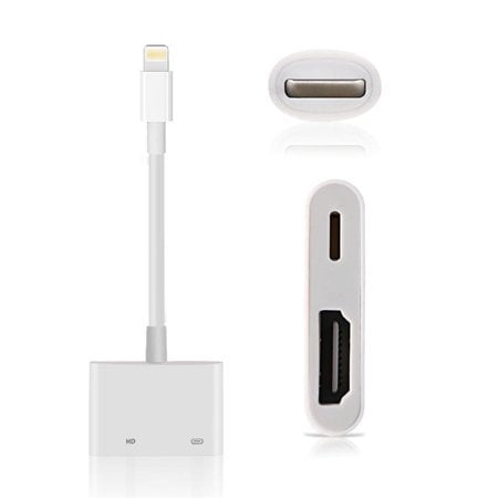 lightning hdmi adapter iphone av digital cable dh 7plus ipad air tv walmart
