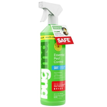 BugMD 32 oz Ant Killer & Bug Spray - Roach and Cockroach Killer Indoor, Spider and Flea Spray for Home, Fly and Insect Defense, Natural, Safe with Essential Oils, Plant-Powered, Pest Control
