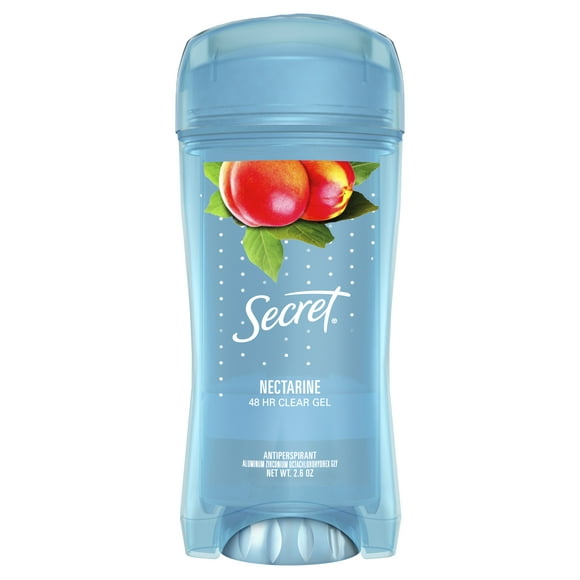 Secret Clear Gel Antiperspirant Deodorant for Women, Sweet Nectarine Scent, 2.6 oz