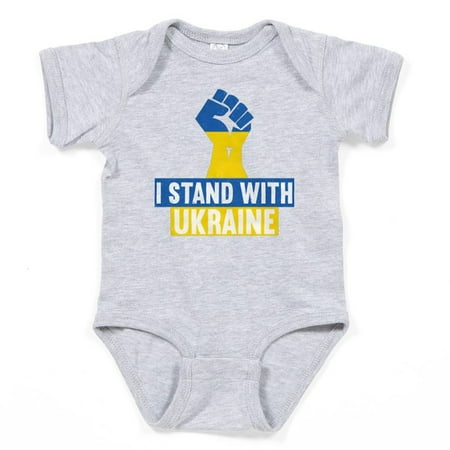 

CafePress - I Stand With Ukraine Body Suit - Cute Infant Bodysuit Baby Romper - Size Newborn - 24 Months