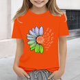thumbnail image 2 of Ruyang Teen Girls Flower Graphic T Shirts Short Sleeve Sunflower Pattern Tshirts Tops Summer Loose Fit Soft Tees Clothes, 2 of 5