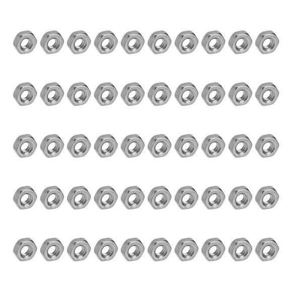 Nuts,50Pcs Hex Nuts A2‑70 Stainless Steel Thread Nuts Thread Nuts Time-Tested Durability