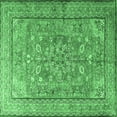 thumbnail image 1 of Ahgly Company Indoor Square Persian Emerald Green Traditional Area Rugs, 7' Square, 1 of 4