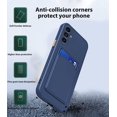 thumbnail image 2 of Compatible with Samsung Galaxy A54 5G Case with Card Holder Shockproof Samsung A54 5G Phone Case for Women Men Anti-Scratch Silicone TPU Protective Case (Navy Blue), 2 of 13