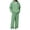 Green, variant on MXALUOB Track Suits for Men Waffle Knit Full Zip Hoodie with Pocket & Elastic Waist Open Bottom Pant 2 Piece Set Athletic Jogging Activewear