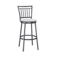 thumbnail image 4 of American Woodcrafters Stockton Gray Metal Swivel 30" Seat Height Bar Stool, 4 of 4