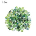 thumbnail image 2 of Azulejos de mosaico de cristal irregular de 500 g, azulejos de mosaico pequeños a granel para proyectos de arte de bricolaje, serie verde, 2 of 7