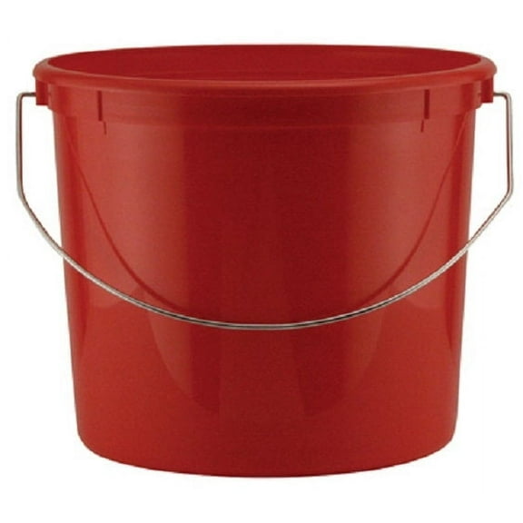 Leaktite 005Q55RD024 5 Quart Red Heavy Duty Plastic Paint Pail - Quantity of 12