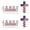 2PCS, variant on Blessed Jesus Edition Cross Emblem Metal Badge, 3D Chrome Metal Auto Badge Decal, Christian Patriotic Vehicle Sticker Accessories for Truck Bumper Tailgate