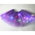 thumbnail image 4 of WTXUE Tutu Skirts for Women Sparkly Layered Tulle Tutus for Women's Party Costume Layered Sparkly Skirts for Carnival Festival Costume Party Mardi Gras Women Tutu Skirt Purple One Size, 4 of 8
