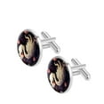 thumbnail image 2 of Swan Men's Stainless Steel Cufflink Set for Formal Attire, Shirt Clip Included - Ideal for Weddings and Business Meetings, 2 of 6