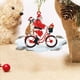 thumbnail image 4 of Santa Claus Christmas Pendant Acrylic Puppy Doll Bicycle Christmas Tree Hanging Suit, 4 of 5