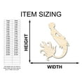 thumbnail image 2 of Unfinished Wood Cute Mermaid Siren Silhouette - Craft - up to 46" DIY 36" / 1/2", 2 of 4