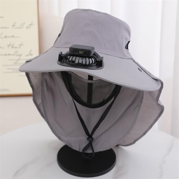 Solar Fan Visor for Women - Lightweight Cooling Sun Hat with Built-in Fan, USB Rechargeable Sun Protection Visor for Outdoor Sports