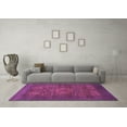 thumbnail image 3 of Ahgly Company Indoor Round Abstract Purple Modern Area Rugs, 8' Round, 3 of 4