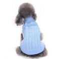 thumbnail image 4 of Stripe Dog Vest Fleece Mountaineer Coat Warm Windproof Polyester Jacket for 2-30 Lbs All Seasons Outdoor Pet Apparel,Light Blue Size 3XL, 4 of 9