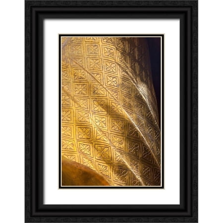 Haseltine, Tom 17x24 Black Ornate Wood Framed with Double Matting Museum Art Print Titled - Thailand-Chonburi Province-Khao Sam Muk Shrine Statue of the Goddess Sam Muk