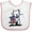 White and Pink, variant on Inktastic US Flag Westie Boys or Girls Baby Bib