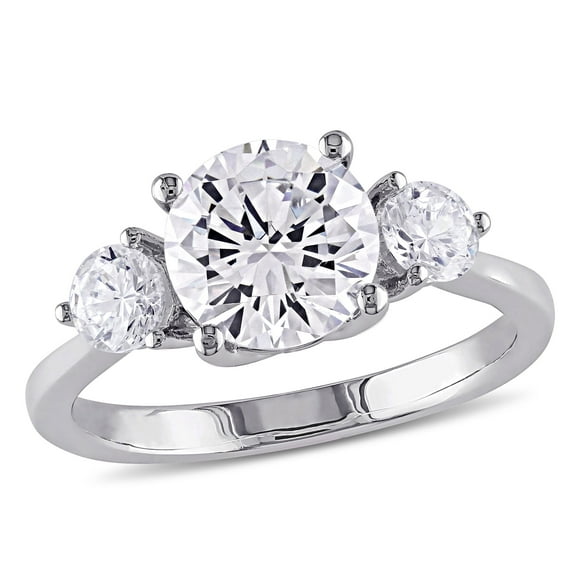Everly Women's Cubic Zirconia Sterling Silver Engagement Ring