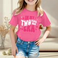 thumbnail image 1 of Chemises pour Enfants Filles Imprimées Manches Courtes Col Rond Chemises d'Été Cadeaux d'Anniversaire pour Filles de 8-9 Ans, 1 of 3