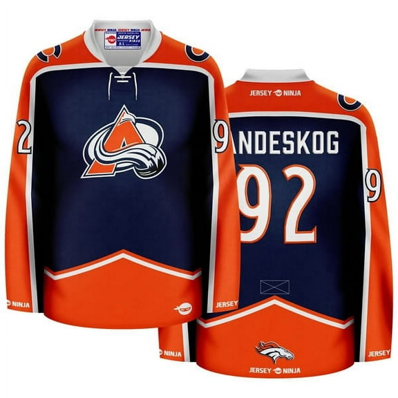 Avalanche x Broncos Blue Mashup Hockey Jersey
