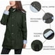 thumbnail image 4 of Chaqueta impermeable ligera y resistente al viento para mujer, informal, con capucha, manga larga, forrada con cremallera, para exteriores, 4 of 5
