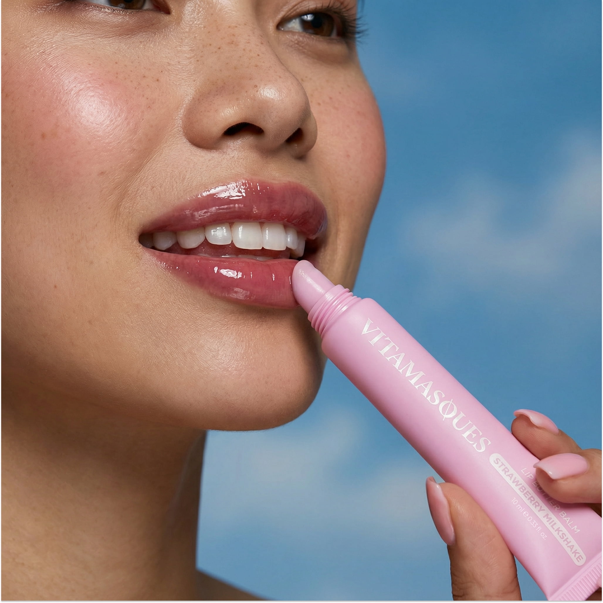 Vitamasques Lip Butter Balm - Strawberry Milkshake, 0.33 fl oz