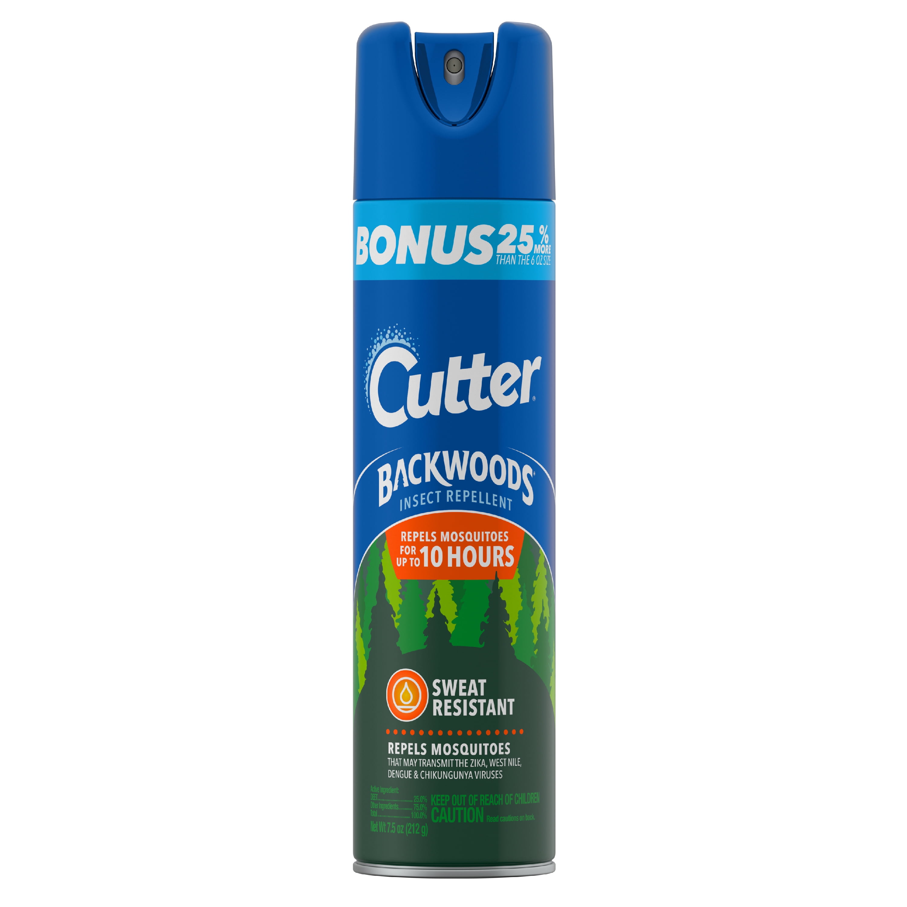 Cutter Backwoods Insect Repellent, 7.5 Ounces, Aerosol Spray