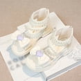 thumbnail image 5 of UngA Toddler Girl Dress Shoes Kids Lightweight Adjustable Straps Summer Sandals (Toddler/Little Kid/Big Kid) Flower Girl Sandals(White,Size 11), 5 of 5