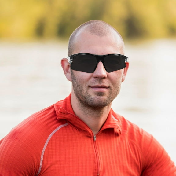 WHAMVOX Grey PC Material Sports Sunglasses for Outdoor Activities Windproof UV Protection Ideal for