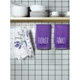 thumbnail image 2 of luyaa 4 Pcs Floral Kitchen Towels Flower Dish Towels Spring Kitchen Decor Sets for Cooking Baking Grilling Bathroom(Purple,Lavender), 2 of 6