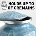 thumbnail image 2 of Perfect Memorials Morning Frost Metal Cremation Urn, 2 of 4