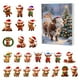 thumbnail image 1 of Hogar y jardín, Calendarios, Calendario de Adviento de Navidad con diseño de vaca, Adorno colgante para calendario de Adviento de 24 días de Navidad, Calendario de Adviento, 1 of 6