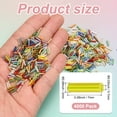 thumbnail image 3 of Uxcell 4000-Pack Cuentas Bugle, Cuentas de Vidrio de Tubo de Bordado de 2x7mm para Manualidades DIY/Pulseras/Collares Amarillo, 3 of 7